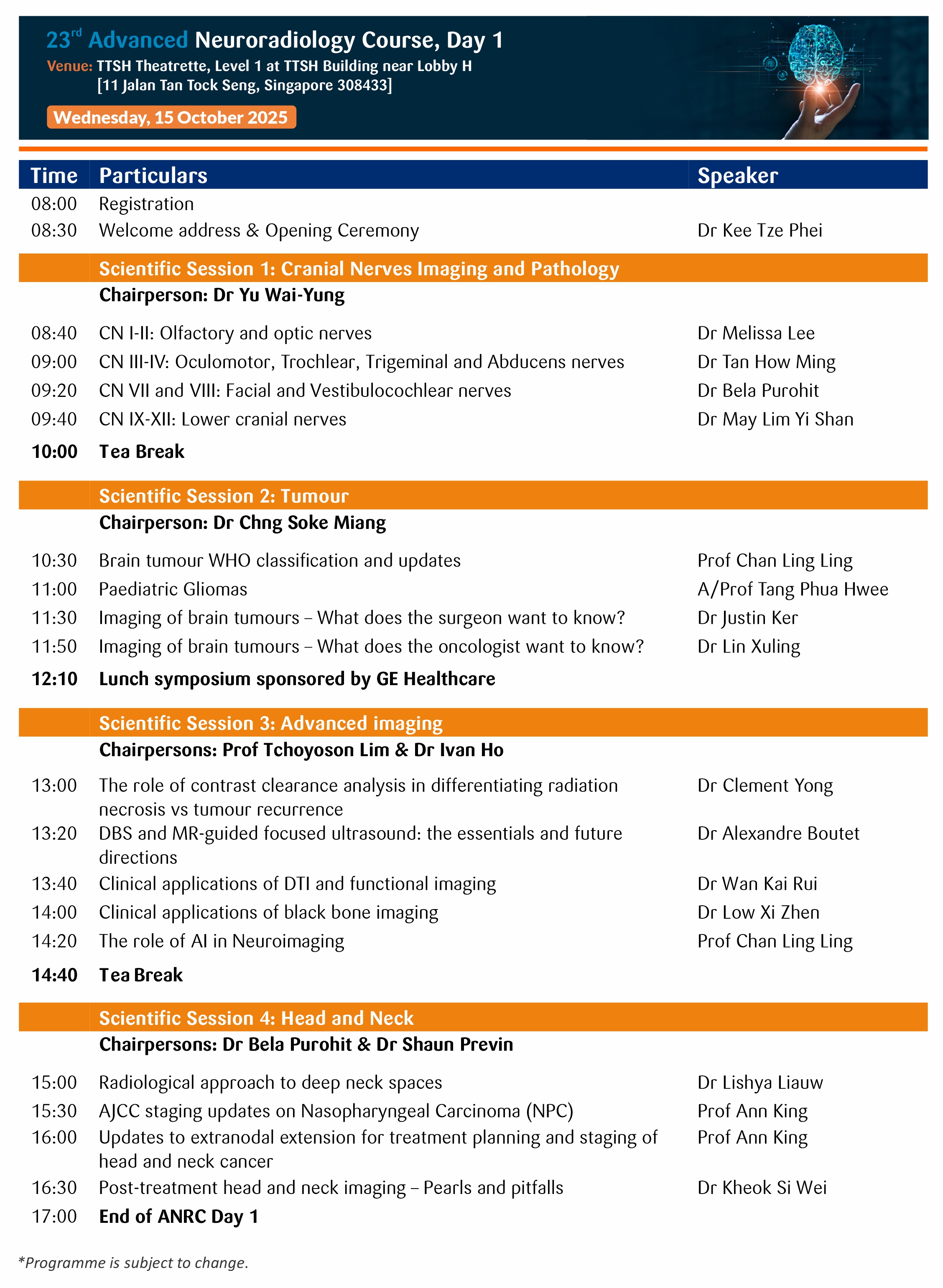 Day 1 Agenda